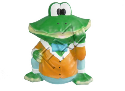 Design Frosch Figur Garten Statue Skulptur Figuren Skulpturen Dekoration C166