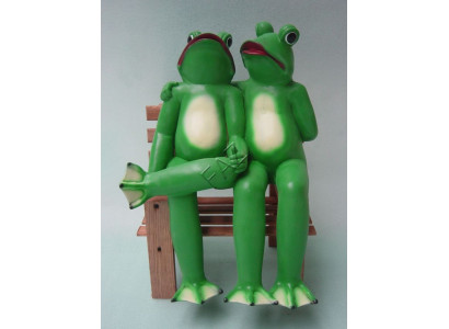 Design Frösche Figur Garten Statue Skulptur Figuren Skulpturen Dekoration c491