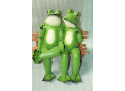 Design Frösche Figur Garten Statue Skulptur Figuren Skulpturen Dekoration c683