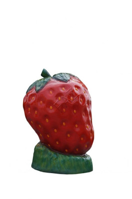XXL Erdbeere Werbung Aufsteller Figur  Garten Dekoration Deko Werbe Laden B344