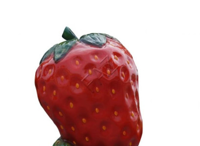 XXL Erdbeere Werbung Aufsteller Figur  Garten Dekoration Deko Werbe Laden B344
