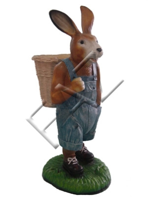 Design Hase Figur Garten Statue Skulptur Figuren Skulpturen Dekoration Neu C222
