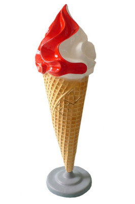 XXL Eis Diele Werbung Aufsteller Figur Garten Dekoration Deko Werbe Laden B377a