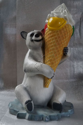 XXL Eis Diele Werbung Aufsteller Figur  Garten Dekoration Deko Werbe Laden B347a
