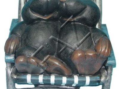 Design Maulwurf Figur Garten Statue Skulptur Figuren Skulpturen Deko Neu C289