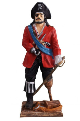 Design Pirat Figur Garten Statue Skulptur Figuren Skulpturen Dekoration Neu B424