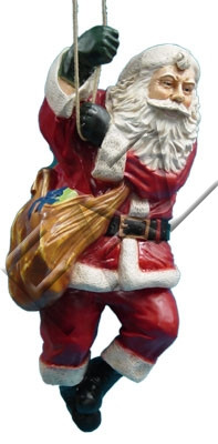 Design Nikollaus hangend in der Schnur Statue Skulptur Figuren Skulpturen  Neu