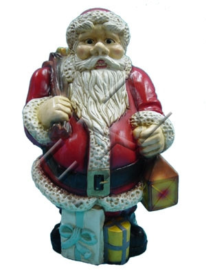 Design Weihnachtsmann mittel m.Lam.Garten Statue Skulptur Figuren Skulpturen Neu
