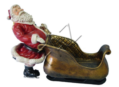 Design Weihnachtsmann Figur Garten Statue Skulptur Figuren Skulpturen Deko Neu