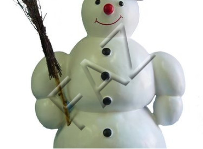 Design Schneemann  Figur Garten Statue Skulptur Figuren Skulpturen Deko Neu