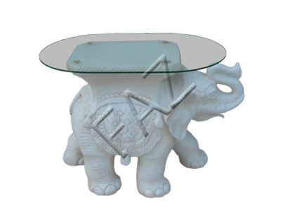 Beistell Couch Sofa Tisch Elefant Figur Glas Tische Möbel Wohnzimmer Möbel Neu