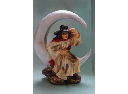 Design Hexe XXL Figur Statue Skulptur Figuren Skulpturen Deko Baba Yaga Statuen
