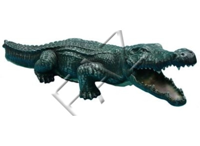 Design Krokodil Figur Statue Skulptur Figuren Skulpturen Garten Dekoration Neu