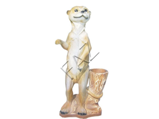 Design Frettchen Figur Statue Skulptur Figuren Skulpturen Garten Deko Zoo Tier