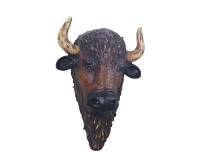 Design Kopf Buffola Figur Statue Skulptur Figuren Skulpturen Garten Deko Büffel