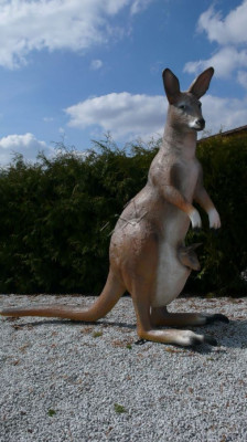 Design KänguruAustralien Neu Statue Skulptur Figuren Skulpturen Garten Statuen