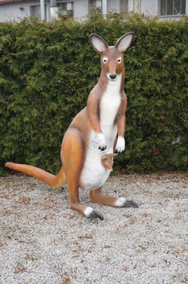 Design KänguruAustralien Neu Statue Skulptur Figuren Skulpturen Garten Statuen
