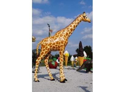 Design Giraffe gross stehend Figur Statue Skulptur Figuren Skulpturen Garten Neu