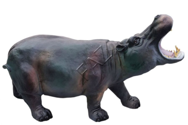 Design Nilpferd Figur Statue Skulptur Figuren Skulpturen Garten Dekoration Neu
