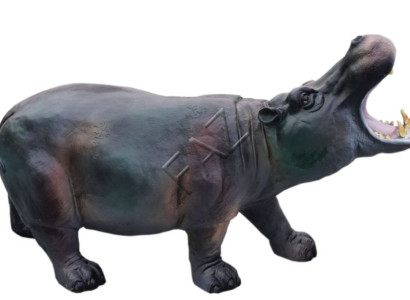 Design Nilpferd Figur Statue Skulptur Figuren Skulpturen Garten Dekoration Neu