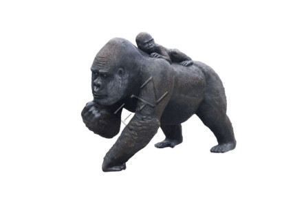 Design Gorilla Baby Figur Statue Skulptur Figuren Skulpturen Garten Dekoration