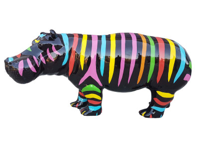 Abstrakte Deko Figur Statue Skulptur 79cm Figuren Statuen Skulpturen Nilpferd