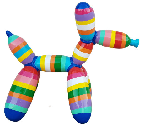 Abstrakte Ballon Hund Deko Figur Statue Skulptur 57cm Figuren Statuen Skulpturen