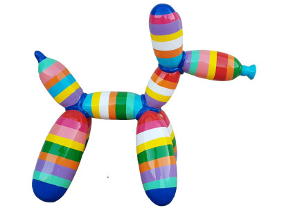 Abstrakte Ballon Hund Deko Figur Statue Skulptur 57cm Figuren Statuen Skulpturen