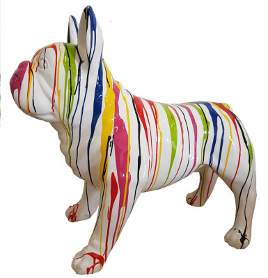 Abstrakte Design Dekoration Statue Figur Skulptur Figuren Statuen Hund A644D Neu