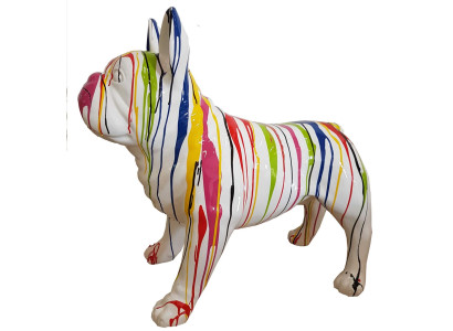 Abstrakte Design Dekoration Statue Figur Skulptur Figuren Statuen Hund A644D Neu