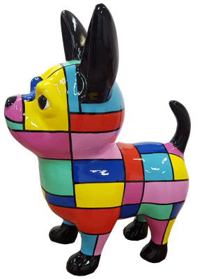 Abstrakte Deko Figur Statue Skulptur 55 cm Figuren Statuen Skulpturen A763 Hund