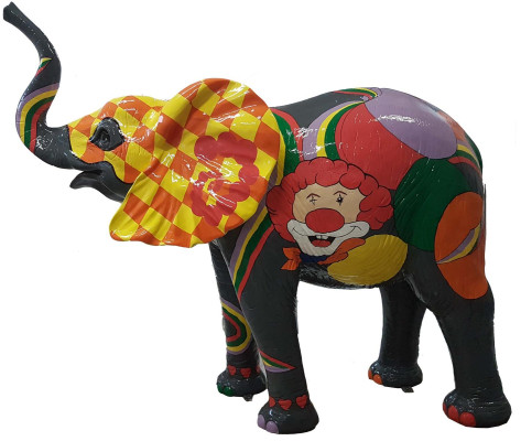 Abstrakte Deko Figur Statue Skulptur 160cm Figuren Statuen Skulpturen Elefant
