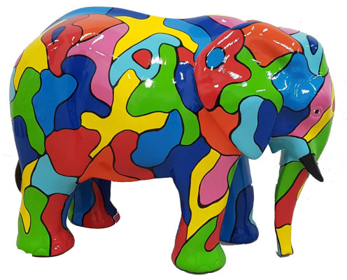 Abstrakte Design Dekoration Statue Figur Skulptur Figuren Statuen Elefant A524D