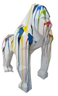 Abstrakte Deko Figur Statue Skulptur 128cm Figuren Statuen Skulpturen Gorilla
