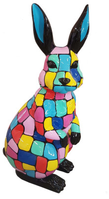 Abstrakte Hase Deko Figur Statue Skulptur Figuren Statuen Skulpturen Modern Neu