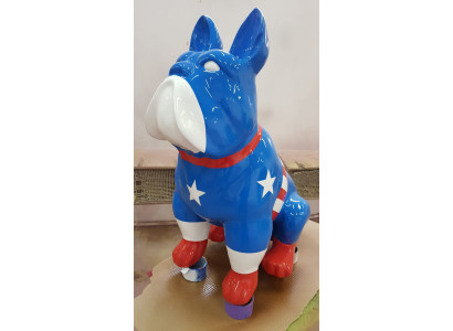 Abstrakte Deko Figur Statue Skulptur 79 cm Figuren Statuen Skulpturen Kampfhund