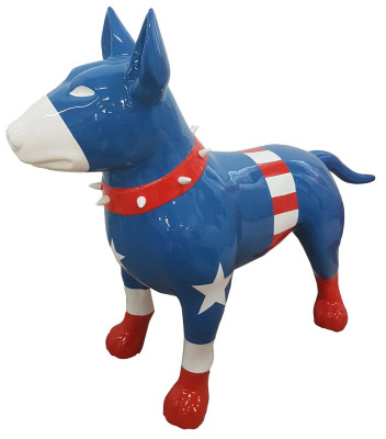 Abstrakte Deko Figur Statue Skulptur 85x116 Figuren Statuen Skulpturen Kampfhund