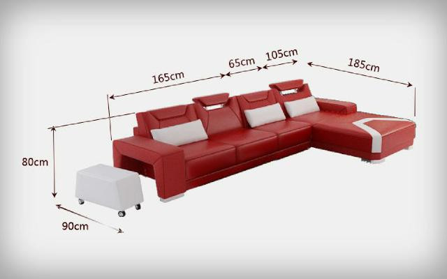 Wohnlandschaft Polster Ecke Eck Sofa mit USB Garnitur Landschaft Leder PH739B