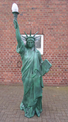Stehleuchte Lampe 238cm Freiheitsstatue Liberty USA Dekoration Statue Leuchte