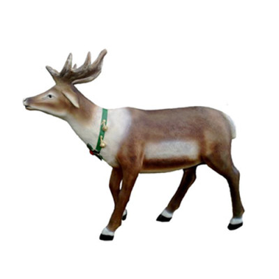 Skulptur Hirsch Dekoration Figur Kunststoff Statuen Deko Garten Statue 120x150cm