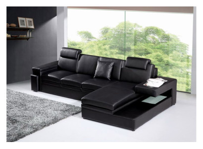 Wohnlandschaft Sofa mit USB Ecksofa Eckcouch Polster Garnitur Ecke Sofas 3371
