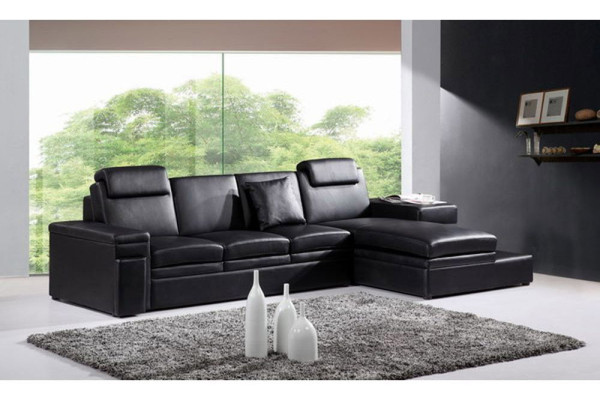 Wohnlandschaft Sofa mit USB Ecksofa Eckcouch Polster Garnitur Ecke Sofas 3371