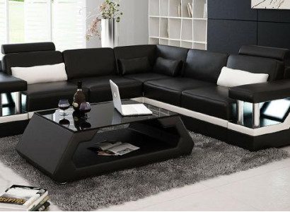 XXL Ledersofa Wohnlandschaft Ecksofa Leder Ecksofa Garnitur HAMBURG II