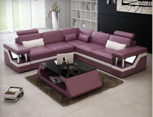 XXL Ledersofa Wohnlandschaft Ecksofa Leder Ecksofa Garnitur HAMBURG II
