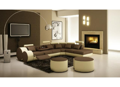 LEDERSOFA SOFA XXL WOHNLANDSCHAFT ECKSOFA mit USB NEW LEDERCOUCH GARNITUR COUCH