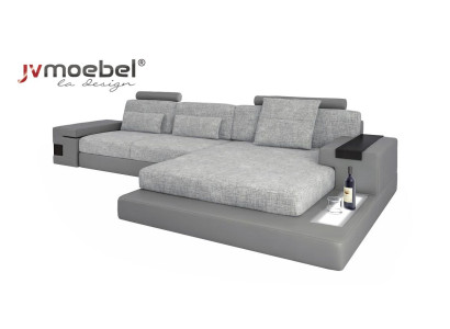 Design Ecksofa Leder L-Form Modern Style Couch Polstermöbel Wohnzimmer Neu