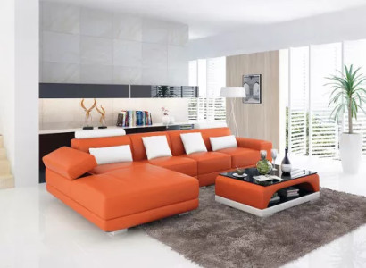Design Sofa Eckcouch Ecksofa Sofas Couch Polster Eckgarnitur Couchtisch Neu 2tlg