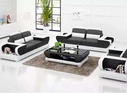 Design Sofagarnitur 321 Sitzer Set Sofa Polster Couchen Couch Modern Luxus Tisch