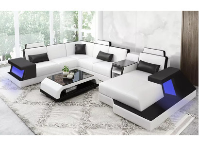 Ecksofa Design Couch Sofa Polster Ecke Garnitur Ausgefallene Wohnlandschaft Neu