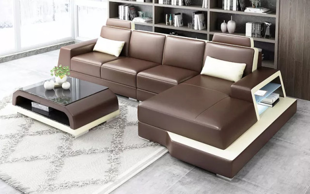 Wohnlandschaft Ecksofa Eckcouch Moderne Design Sofa Sitz Garnituren 2tlg Polster